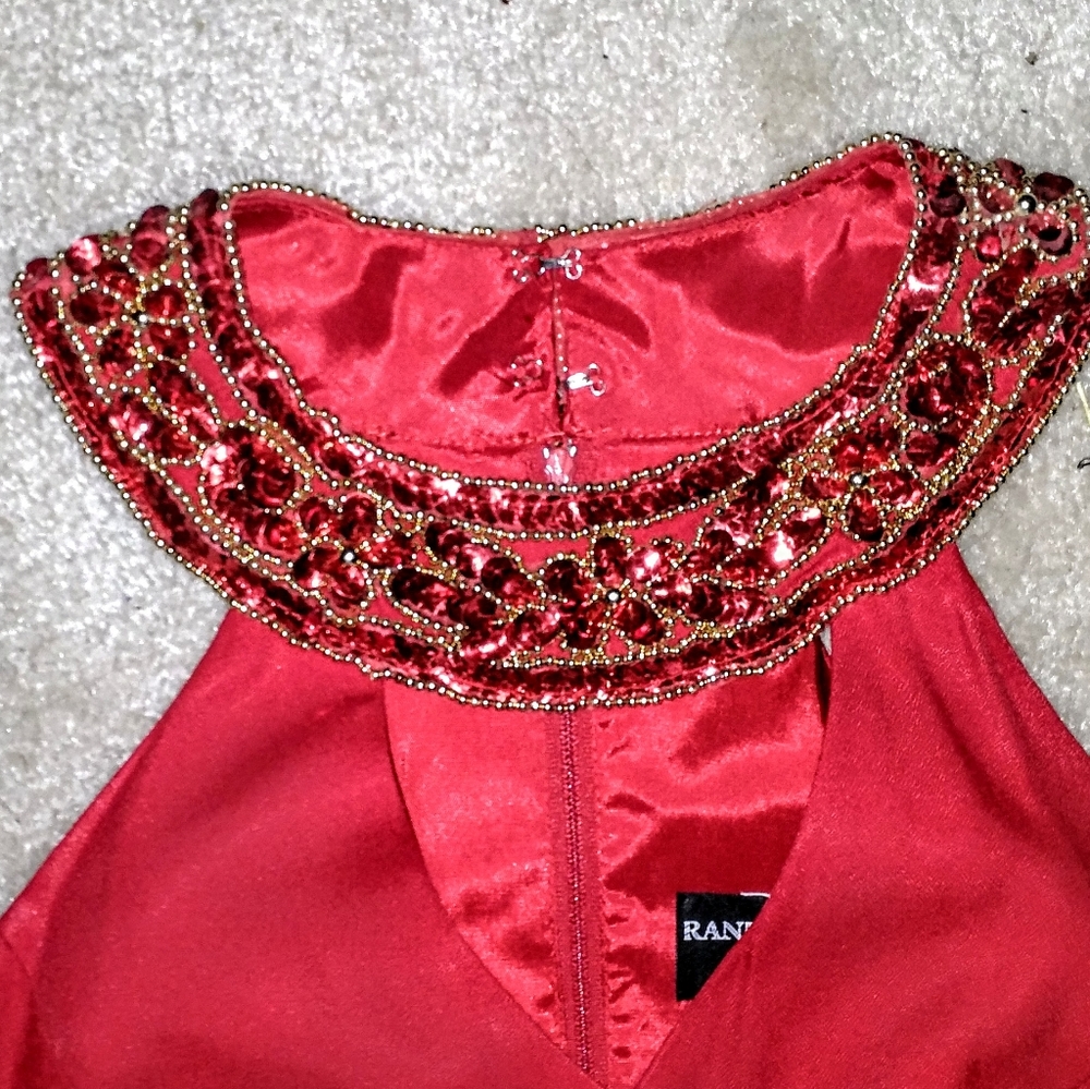 Little Red Cleopatra party dress, size 7, like new, above knee length